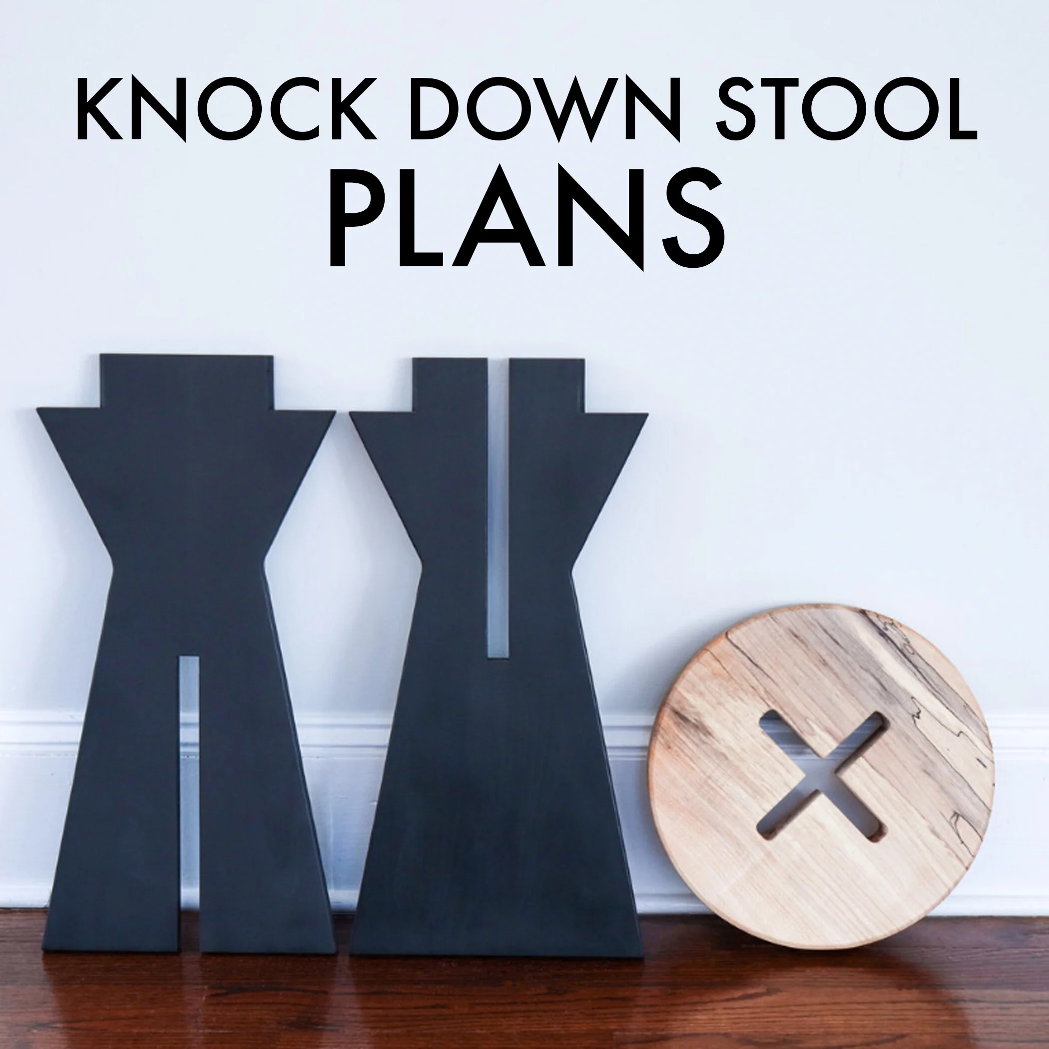 Knock Down Stool or Side Table — 3x3 Custom